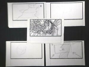 FERN GULLY: LAST RAINFOREST Authentic FILM use STORYBOARD - 1992 Lot of (5) #5