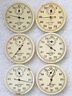 6 Pcs Vintage Stopwatch Dials Ussr Metal Stopwatch Faces Craft Supplies.# *68