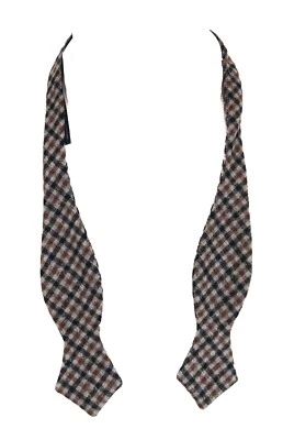 SUITSUPPLY Bow Tie Men's ONE SIZE Wool Silk Check Pattern Adjustable - Image 1 of 4