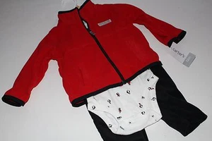 Carter's Penguin Jacket Top Pants Boys Size 3 Months Carters NWT NEW 3PC - Picture 1 of 3