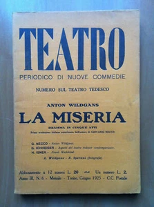 Teatro Anno III n° 6 Giugno 1925 - E15039 - Picture 1 of 1
