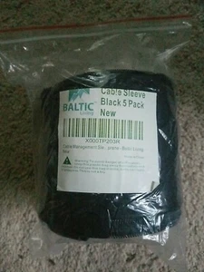 5 pack Baltic Living Cable Management Sleeve 20" long 4" girth zipper BRAND NAME - Picture 1 of 2
