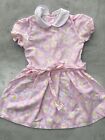 Vintage Girls Pink Summer Dress Age 3 Years 1980s 1990s
