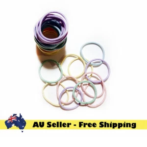 50/100/200 pcs Kids Hair ties Elastic ponytail holder Seamless 3CM Soft pastel - Picture 1 of 3