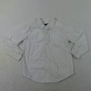 The Childrens Place Shirt Boys 4T White Long Sleeve Button Up Cotton - Picture 1 of 8