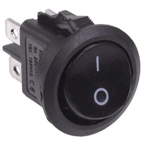 On-Off Round Rocker Switch DPST 230V - Picture 1 of 1