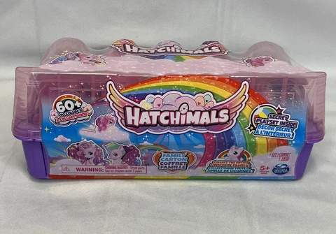 Hatchimals Colleggtibles Unicorn Family Carton with Secret Playset Brand New Toy Cover