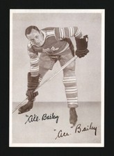 1935-40 CROWN BRAND PREMIUM HOCKEY PHOTO ACE BAILEY AUTOGRAPHED GEM MINT SIGNED 