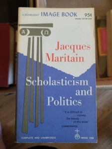 Scholasticism and Politics by Jacques Maritain Paperback 1960 - Imagen 1 de 1