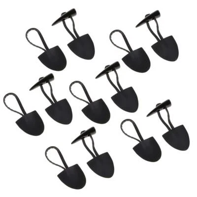 Prettyia 6 Pairs Horn PU Leather Toggle Buttons for Garment DIY Sewing Black - Image 1 of 4