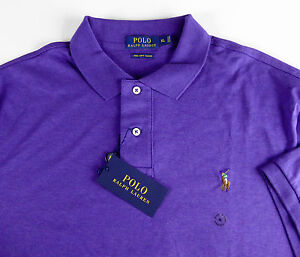 Polo Ralph Lauren SS Soft Touch Pima Cotton Polo Shirt w/ Multi Pony NWT $85-$98