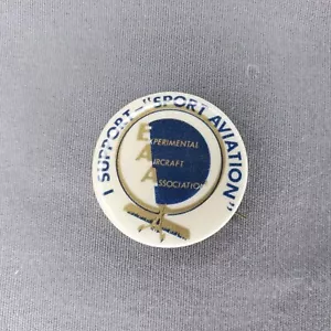I Support Sport Aviation Experimental Aircraft Association 1.5" Button Pin - Picture 1 of 2