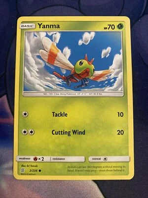 Pokemon TCG Unified Minds LP Yanma 2/236  - Image 1 of 2
