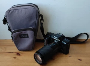 Nikon F-401x Camera with RMC Tokina 80-200mm Lens + Carry Case -Spares or Repair - Imagen 1 de 24