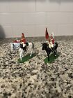 Vintage 1988 W BRITAINS Cast British Soldiers 41076 GUARD MOUNTED Horse Flag