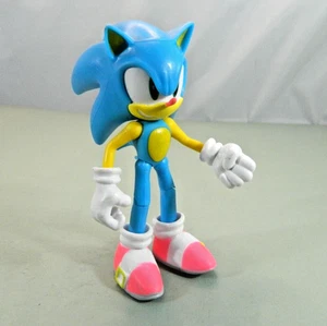 Sonic The Hedgehog 30th Anniversary Neon Sonic 4 Inch Jakks Pacific Posable 2021 - Picture 1 of 10