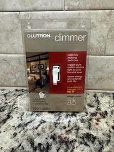  Neu Lutron TG-600PH-WH Kippschalter einpolig Dimmschalter  - Bild 1 von 3