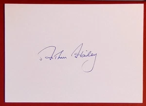 Arthur Hailey 1920-2004 British/Can Romancier Autogramm signed 4"x6" Karte - Bild 1 von 1