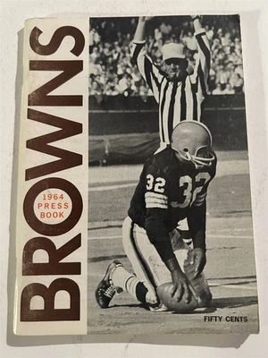 Anuario Cleveland Browns 1964 guía de medios Jim Brown Frank Ryan Lou Groza Kelly Foto 1 de 4