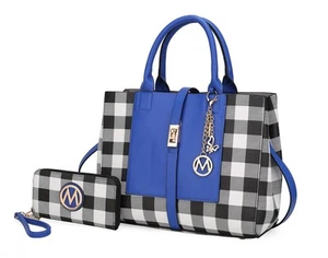 Mia K Collection Crossbody Satchel-Tote Bag for Women, Wristlet Wallet Purse ... - Picture 1 of 7