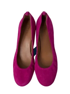 J.Crew Fuchsia Wildleder Ballerinas - Bild 1 von 6