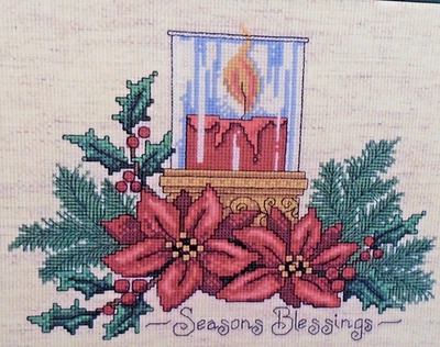 Seasons Blessings Candle Imaginating 1988 Diane Arthurs Cross Stitch Pattern - Image 1 of 2