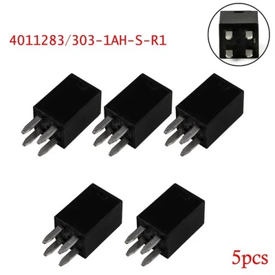 Electrical Relay Accessories 4 Pin 4011283 4016819 5pcs Cooling Fan Relays - Image 1 of 4