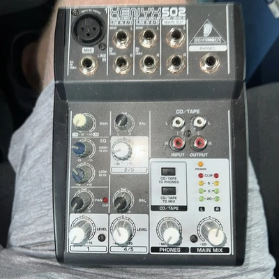 1D Behringer XENYX 502 Premium 5 Input 2 Bus Mixer (No Power Supply) - Image 1 of 2