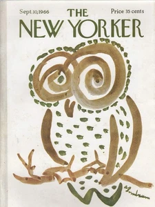 Sept 10  1966   new yorker magazine Cover by  Birnbaum--448 - Picture 1 of 1