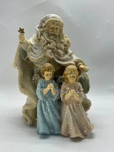 Home Interiors 5804-97 Weihnachten Frohe Weihnachten an alle Weihnachtsmänner & Engel Figur - Bild 1 von 7