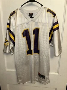Nike Team Minnesota Vikings Jersey #11 Culpepper Mens Medium White Vintage NFL - Picture 1 of 5