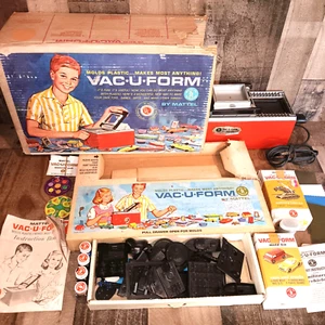 Vintage Mattel VAC-U-FORM 1963 Tested w/Box Extra Molds Please Read - Picture 1 of 24
