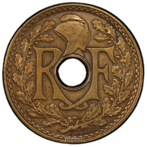 Lindauer - Épreuve 25 centimes - 1939 Bronze - PCGS AU Detail - Inédit - Imagen 1 de 2