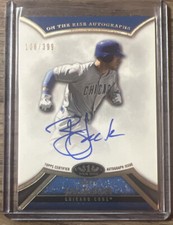 2013 Topps Tier One On the Rise Autograph #ORA-BJ1 Brett Jackson #/399 Auto Cubs
