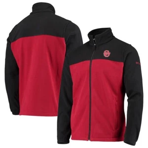 Oklahoma Sooners Columbia Black Flanker III Fleece Full-Zip Jacket NWT XL - Picture 1 of 5