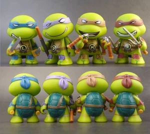 4 Stck. passend für Ninja Turtles Spielzeug Geschenk TMNT Actionfiguren für Tortenaufleger - Bild 1 von 15