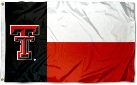 Texas Tech Red Raiders Nylon Flag 3x5ft 2 Grommets March Madness Final 4 GUNS UP Cover