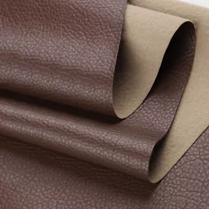 54'' Wide Brown Marine Vinyl Fabric Faux Leather Upholstery Crafts By the Yard  - Picture 1 of 5