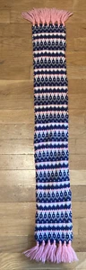 Girls Kids Carter’s Size 4-8 Blue And Pink Scarf 38” - Picture 1 of 1
