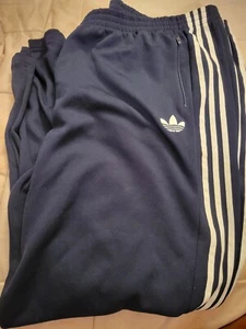 Adidas Hombre Chándal Pantalón 4XL Azul Gris Firebird Trifolio SST Originales Y2K - Imagen 1 de 2