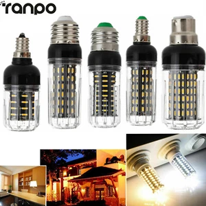 E26 E27 E12 12/20/25/30W 36-138 Led LED Corn Bulb 4014 SMD Light Lamp Brightness - Picture 1 of 26