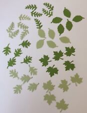 4 verschiedene Blätter 2,5cm 40-tlg., Tonpapier, Stanzteile/Streuteile
