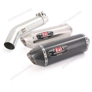 Para Suzuki GSXR 600 750 2006 2007 Sistema de escape Tubo de enlace medio Puntas de silenciador de 51 mm - Imagen 1 de 11
