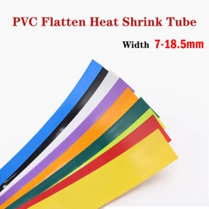 PVC Heat Shrink Tube Wrap Sleeve - Width 7mm to 18.5mm Battery Wraps Multicolour - Picture 1 of 9