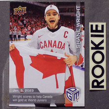 SHANE WRIGHT 2022/23 Upper Deck Game Dated Moments #5 (b Seattle Kraken Rookie