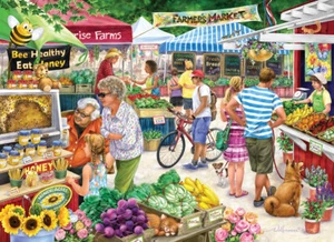 Vermont Christmas Company Farmer's Market 1000 Piece Jigsaw Puzzle - Picture 1 of 1