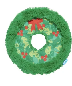 Bark Box The Night Before Christmas Wreath Dog Toy Fuzzy Rope Crinkle All Sizes - Picture 1 of 1
