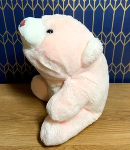 11" VTG 1980 Gund Pink White Snuffles Bear Plush Stuffed Animal Korea Made - Picture 1 of 4
