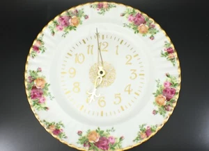 Royal Albert Old Country Roses WALL CLOCK Vintage England - Picture 1 of 8