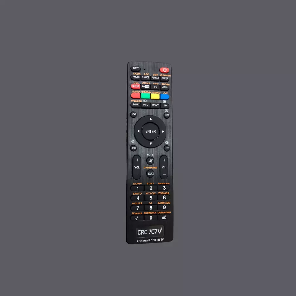 All In One Universal Remote Control for TV Replacement Controller Black - Image 1 of 4